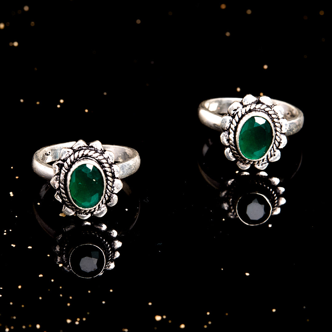 Green Oasis Toe Ring