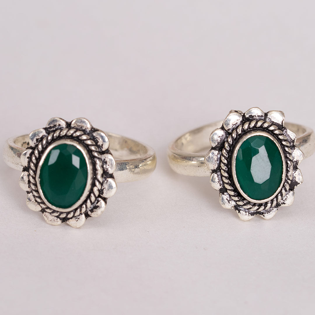 Green Oasis Toe Ring